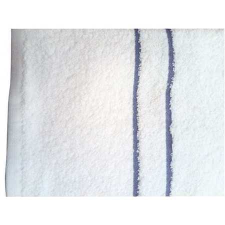 Pool Towel, White w/Blue Dobby, PK12 MPN:7133196