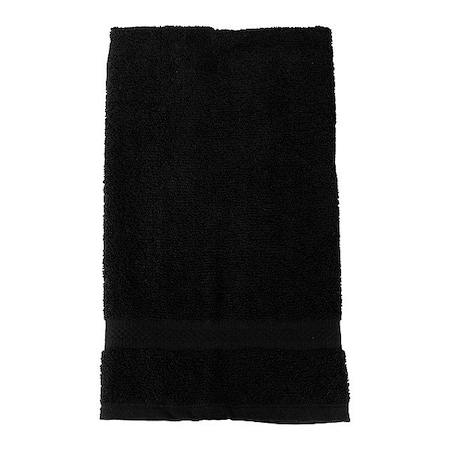 Hand Towel, 28 in L, Black MPN:7135304