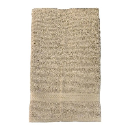 Hand Towel, 28 in L, Khaki MPN:7135307