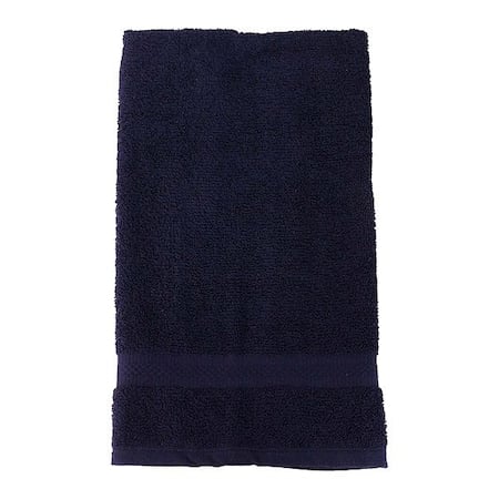 Hand Towel, 28 in L, Navy MPN:7135308