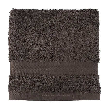 Wash Cloth, 13 in L, Brown MPN:7135310