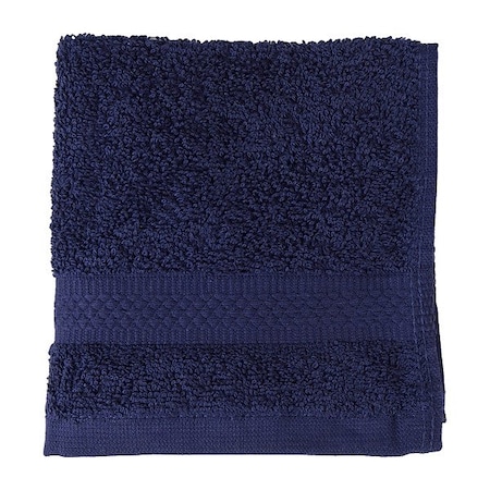 Wash Cloth, 13 in L, Navy MPN:7135313