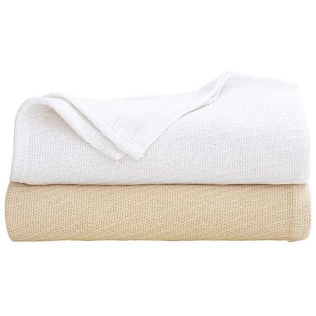 White Cotton Blanket, 90x90