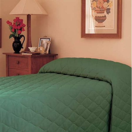 Bedspread, 118 in L, Forest Green MPN:Mainspread