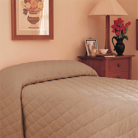 Bedspread, 102 in L, Khaki MPN:MAINSPREAD KHAKI