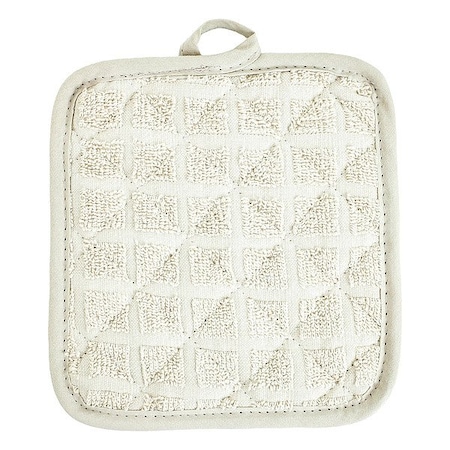 Pot Holder, Ring-Spun Cotton, Tan, PK48 MPN:1C41654