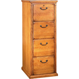 Martin Furniture Huntington Oxford 4-Drawer File Cabinet - Wheat HO204-W