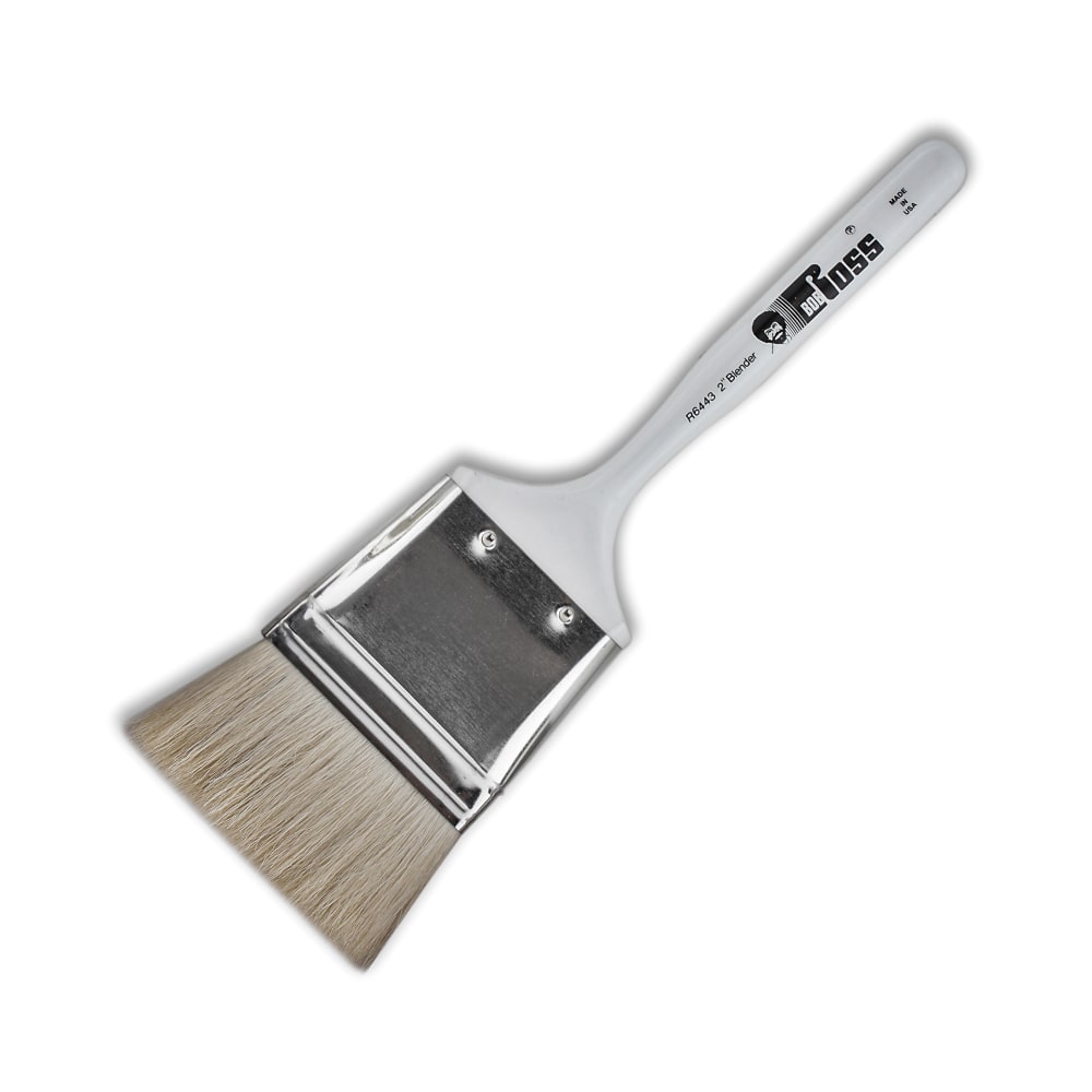 Bob Ross Paint Brush, 2in, Blender Bristle, White MPN:R6443