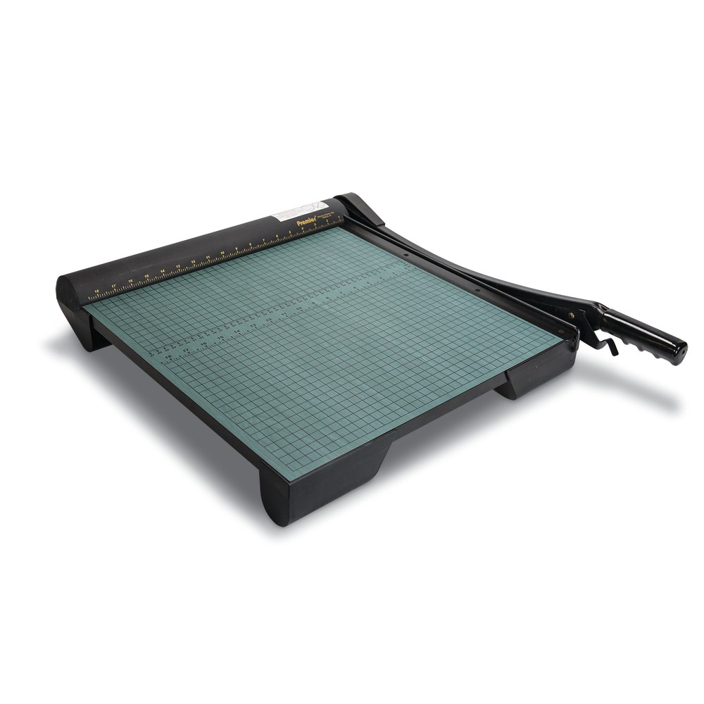 Premier Heavy-Duty Wood Base Paper Trimmers, 18in, Green MPN:W18