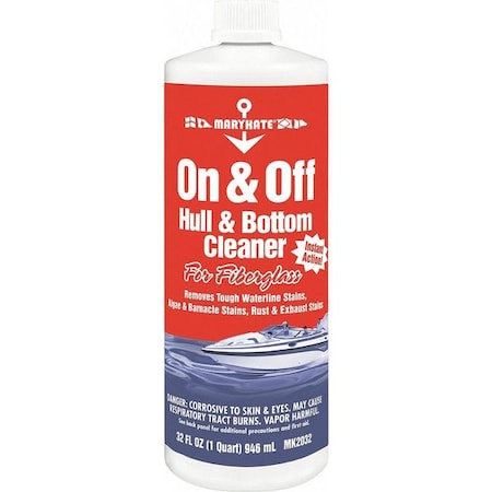 1 Oz. Hull and Bottom Cleaner Bottle, White, Concentrate MPN:MK2032