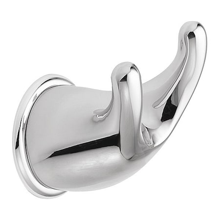 Towel Hook, Zinc, Chrome Plated, 2 1/4 in W MPN:YB8003CH