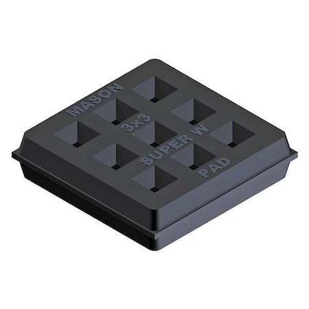 Vibration Isolator Pad, 3/4 in H, PK2 MPN:20UZ18