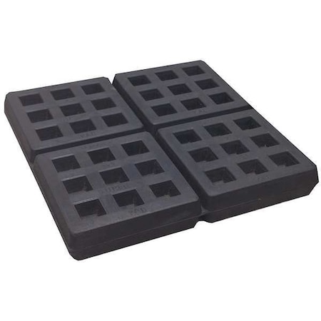 Vibration Isolator Pad, 3/4 in H, PK2 MPN:20UZ19