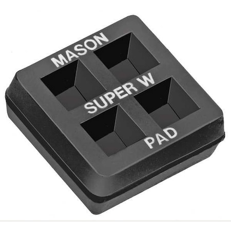 Vibration Isolator Pad, 3/4 in H, PK2 MPN:2LVR4