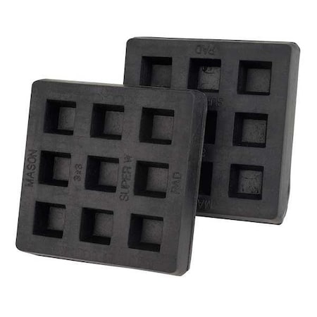 Vibration Isolator Pad, 3/4 in H, PK2 MPN:2LVR5