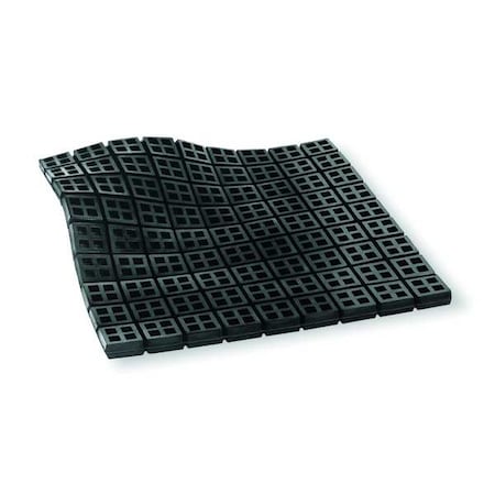 Vibration Iso Pad, Waffle, 6x6x3/4 In MPN:2LVR7