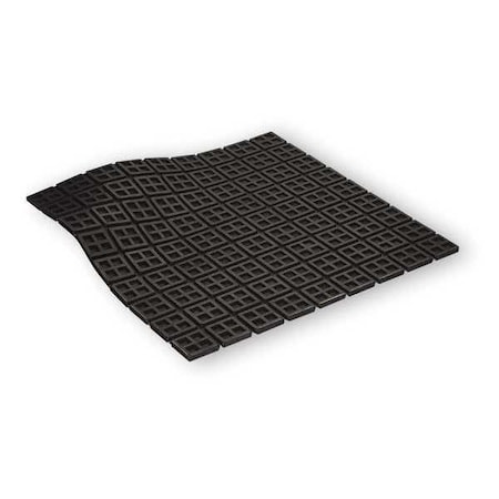 Vibration Isolator Pad, 3/8 in H, PK2 MPN:4C973
