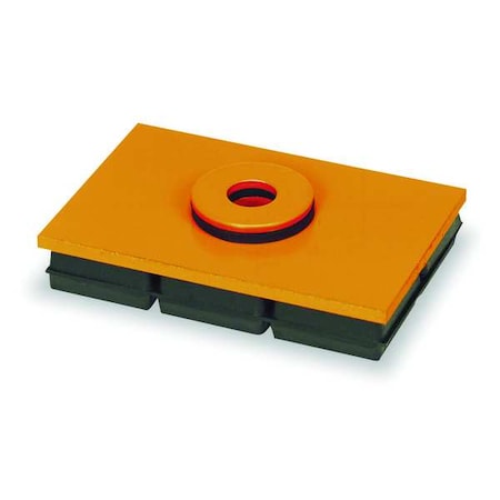 Vibration Isolator Pad, 1 in H MPN:4C974