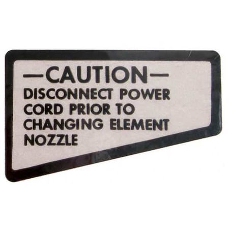 Warning Label English MPN:50341