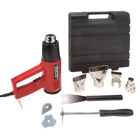 Heat Gun Kit, Corded Powered, 120V AC, Variable Temp. Setting, Pistol-Grip Handle MPN:EC-200K