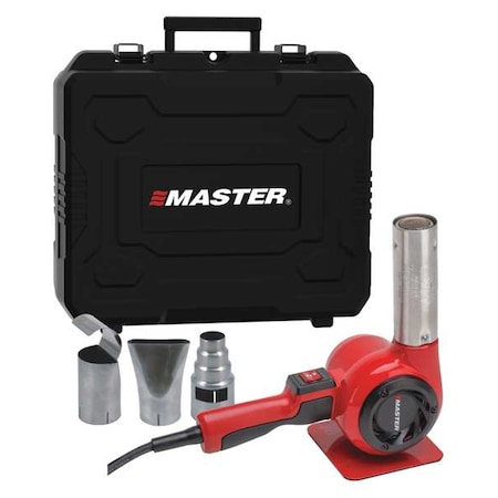 Heat Gun Kit, Corded Powered, 120V AC, Fixed Temp. Setting, 600 W Watt, Pistol-Grip Handle MPN:HG-201D-00-K
