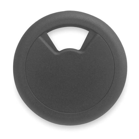 Grommet, Desk, 2 3/8 In Dia, 1 1/8 In H, Blk MPN:00202