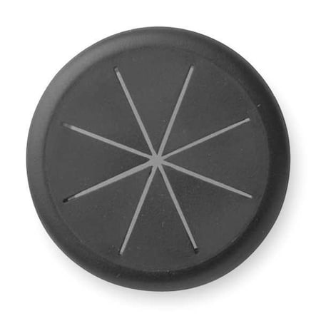 Flexible Grommet, Desk, 2-3/8 In Dia, Blk MPN:00209