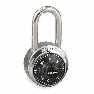 Combination Padlock 3/4 in Round Silver MPN:1500LF