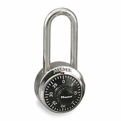 Combination Padlock 3/4 in Round Silver MPN:1500LH