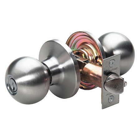 Knob Lockset, Ball Style, Satin Nickel MPN:BA0215KA4S
