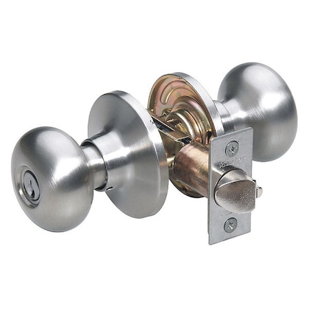 Knob Lockset, Biscuit Style, Satin Nickel MPN:BC0215KA4