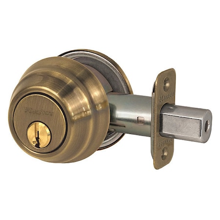 Deadbolt, Antique Brass, Single Cylinder MPN:DSH0605KA4