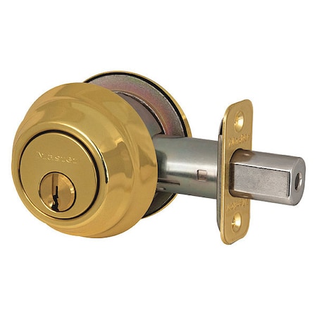 Deadbolt, Polished Brass, Double Cylinder MPN:DSH0703KA4S