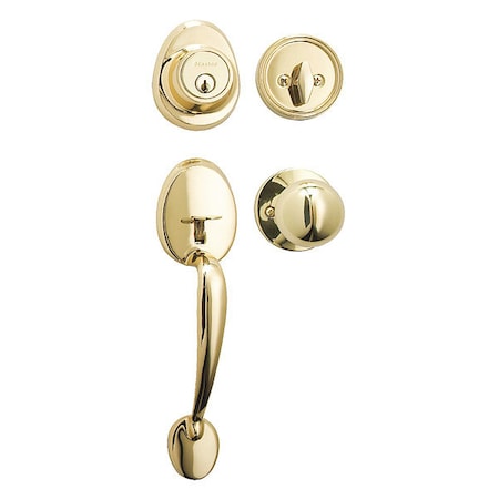 Knob Lockset, Biscuit Style, Polished Brss MPN:HDLBC0603KA4WK