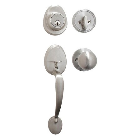 Knob Lockset, Biscuit Style, Satin Nickel MPN:HDLBC0615KA4S