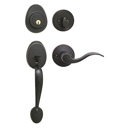 Lever Lockset, Aged Bronze, Wave Style MPN:HDLWLLH0612PKA4S