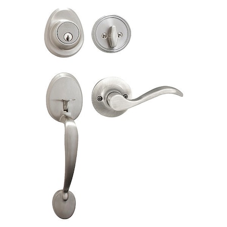 Lever Lockset, Satin Nickel, Wave Style MPN:HDLWLLH0615KA4WK