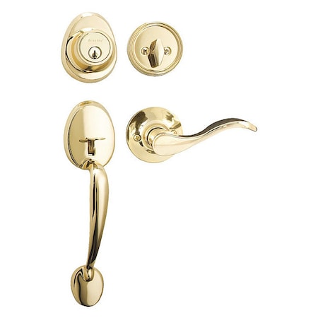 Lever Lockset, Bright Brass, Wave Style MPN:HDLWLRH0603KA4S