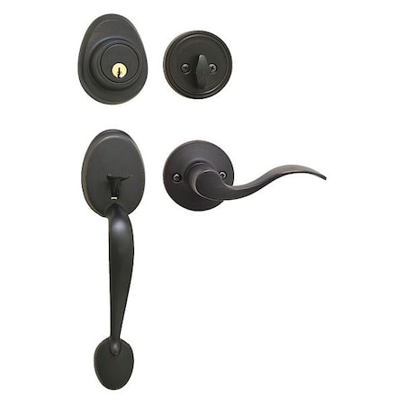 Lever Lockset, Aged Bronze, Wave Style MPN:HDLWLRH0612PKA4WK
