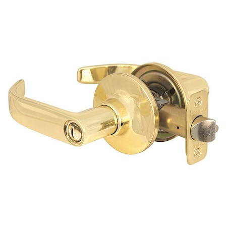Lever Lockset, Polished Brss, Return Style MPN:RL0303BOX
