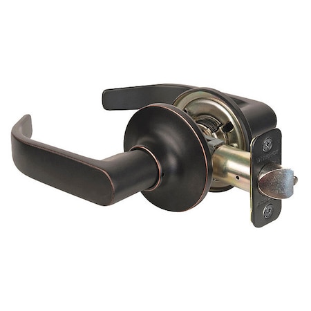 Lever Lockset, Aged Bronze, Return Style MPN:RL0412PBOX