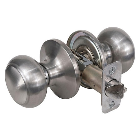 Knob Lockset, Rusk Style, Satin Nickel MPN:RU0415BOX
