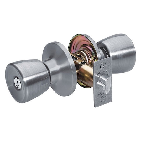 Knob Lockset, Tulip Style, Satin Nickel MPN:TU0115KA4S