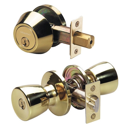 Knob Lockset, Tulip Style, Polished Brass MPN:TUC0603KA4