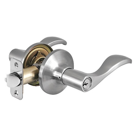 Lever Lockset, Satin Nickel, Wave Style MPN:WL0115KA