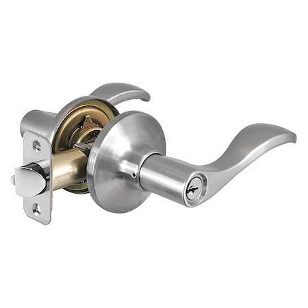 Lever Lockset, Satin Nickel, Wave Style MPN:WL0115KAS