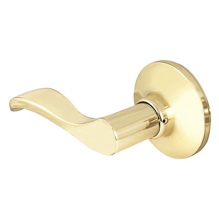Lever Lockset, Polished Brass, Wave Style MPN:WLLH0503BOX
