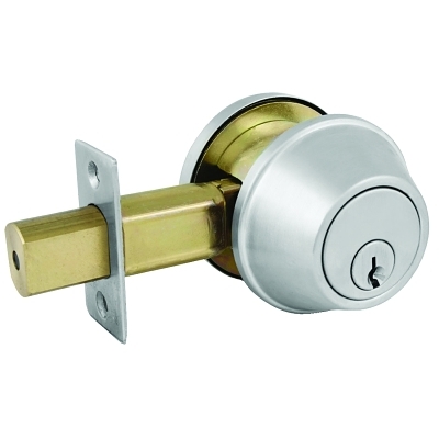 Comm Sgl Cyl Deadbolt Satin Chrome KA4 Schlage C MPN:DSC0632DKA4