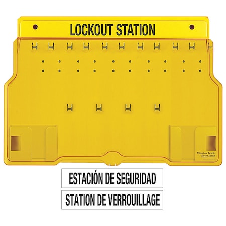 Lockout Station, Unfilled, 15-1/2 In H MPN:1483B
