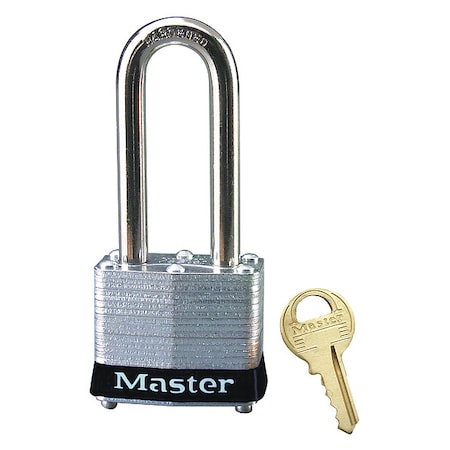Lockout Padlock, Keyed Different, Steel, Black, 2 in Shackle Height, 1 9/16 in Body Width MPN:3LHBLK